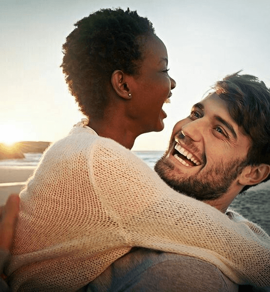 Happy couple enjoying time together